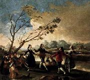 Francisco de goya y Lucientes Dance of the Majos at the Banks of Manzanares oil painting on canvas